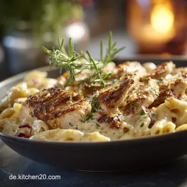 Cremige RanchH&auml;hnchenMakkaroni mit K&auml;se Das ultra cremige Comfort Food Rezept Rezeptkarte