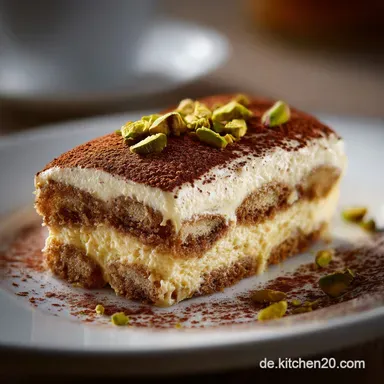 PistazienTiramisu: Cremiges italienisches Dessert mit Pistazienmus Rezeptkarte