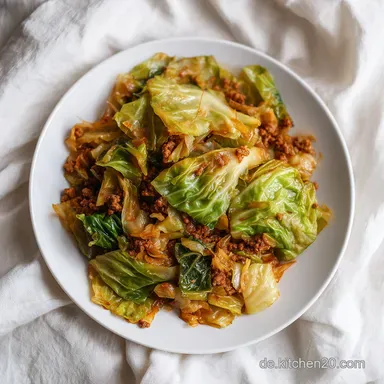 Rezept Schmorkohl mit Hackfleisch f&uuml;r 4 Portionen Rezeptkarte