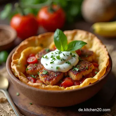 D&ouml;nerBowl mit H&auml;hnchen Ein gesunder FeierabendTraum Mein bestes Low Carb Rezept Rezeptkarte