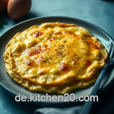 Die Ultimative K&auml;seomelette &ndash; Ein einfaches und k&ouml;stliches Fr&uuml;hst&uuml;ck Rezeptkarte
