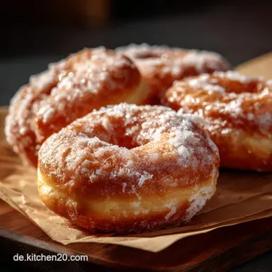 Donuts aus dem Backofen Saftig luftig in nur 30 Minuten fertig Rezeptkarte