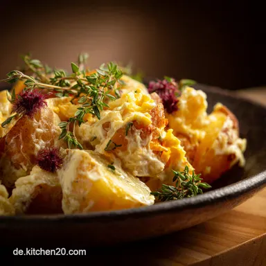 Omas Schwbischer Kartoffelsalat Das Original Rezept Warm ohne Mayo Rezeptkarte