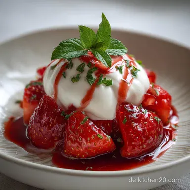 Erdbeer-Dessert mit Joghurt &ndash; ein k&ouml;stlicher Genuss f&uuml;r den Sommer: Ready in 45 Minutes Rezeptkarte