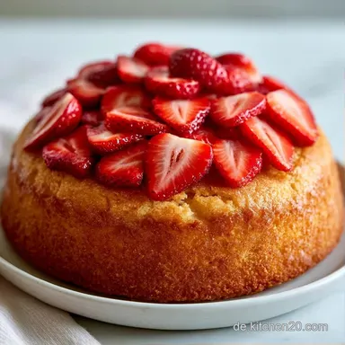 Erdbeerkuchen vom Blech f&uuml;r 16 St&uuml;cke Rezeptkarte