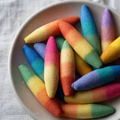 Essbare Buntstifte in 50 Minuten Rezeptkarte