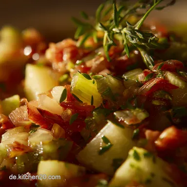 Omas Kartoffelsalat schnell Das Original EssigÖl wie bei Oma Rezeptkarte