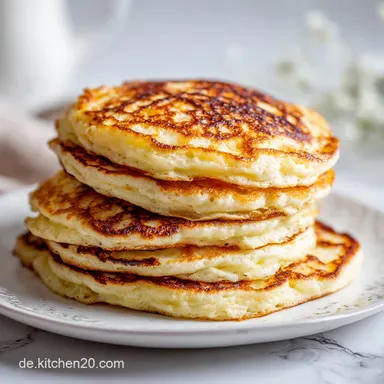 Buttermilch Pancakes Rezept f&uuml;r 4 Portionen Rezeptkarte