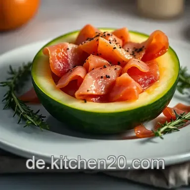 Frische Melone mit Schinken Italienisch: Ein Einfaches Sommergericht Rezeptkarte
