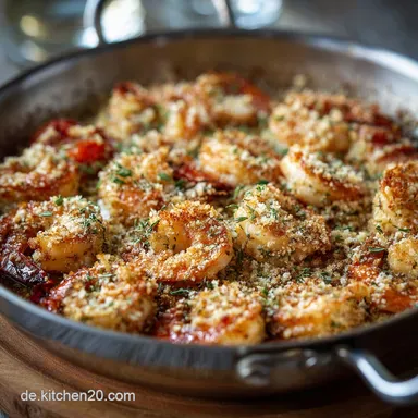 Garnelen Oreganata Rezept Knuspriges Blitzgericht aus dem Ofen in 30 Minuten Rezeptkarte