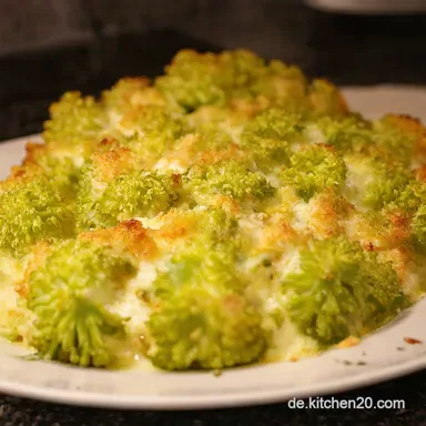Gebackener Romanesco Mein liebstes Rezept mit K&auml;sekruste Rezeptkarte