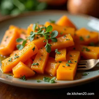 Ofen Butternut K&uuml;rbis Mein liebstes Rezept So einfach Rezeptkarte