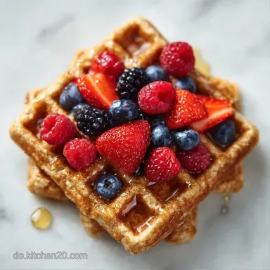 Dinkelwaffeln in 25 Minuten Rezeptkarte