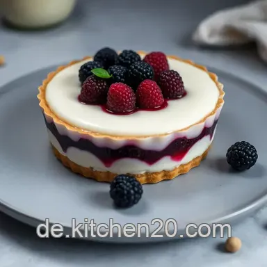 Glutenfreie Himbeer Tarte: Panna Cotta Dessert Traum! Rezeptkarte