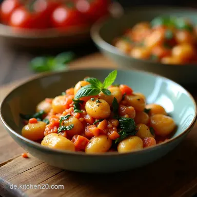 Gnocchi Auflauf mit Spinat Tomate Mein Bella Italia Geheimnis Rezeptkarte