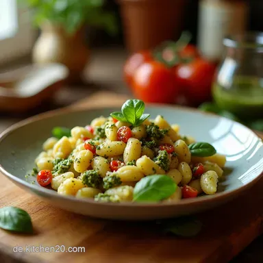 GnocchiSalat mit Pesto Bella Italia f&uuml;r deine Party Rezeptkarte