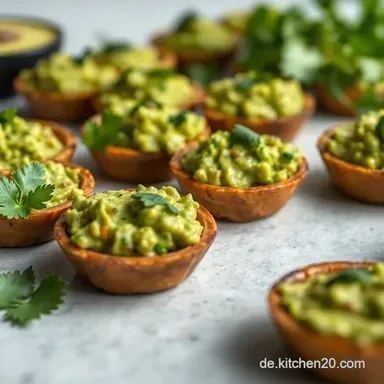 Vorspeise mexikanisch leicht gemacht: Guacamole Bites f&uuml;r jede Fiesta! Rezeptkarte