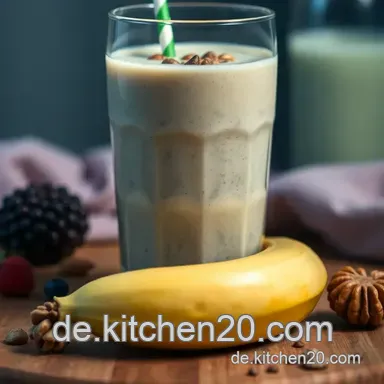 Haferkleie Smoothie Nuss Smoothie Rezept: Dein Power-Fr&uuml;hst&uuml;ck! Rezeptkarte