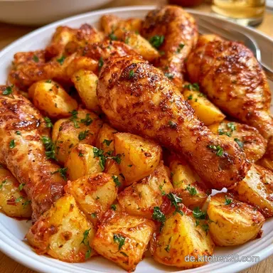 Knusprige H&auml;hnchenschenkel Dutch Oven Rezeptkarte