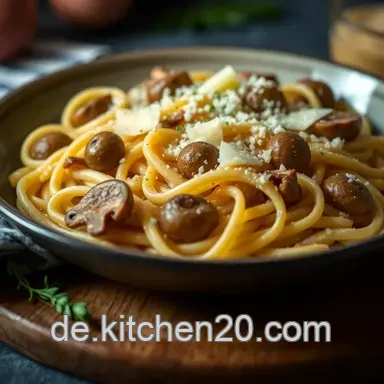 Hausgemachte Pasta mit Cremiger Pilzsauce &ndash; Ein Rezept f&uuml;r Nudel-Liebhaber Rezeptkarte