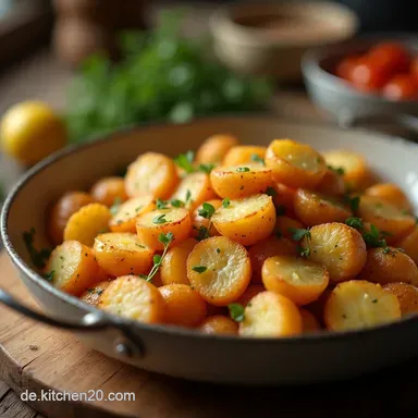 Knusprige Kartoffeln aus der Hei&szlig;luftfritteuse Au&szlig;en Kross und Mehlig Rezeptkarte