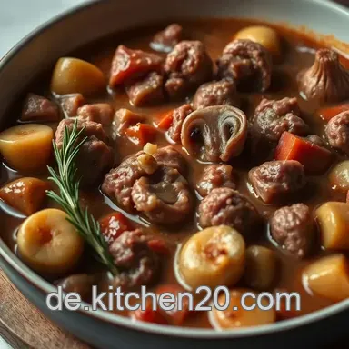 Herzhaftes Hirschgulasch Rezept: Ein Gem&uuml;tliches Festessen f&uuml;r Jedes Zuhause Rezeptkarte