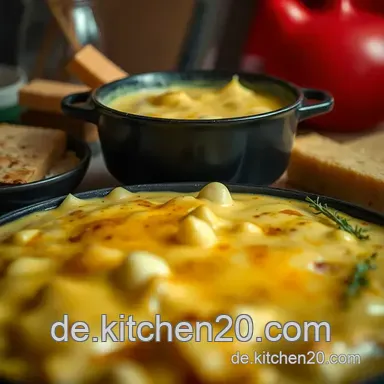 Himmlisches K&auml;sefondue K&auml;se: Ein schmelzendes Erlebnis f&uuml;r Familie und Freunde Rezeptkarte