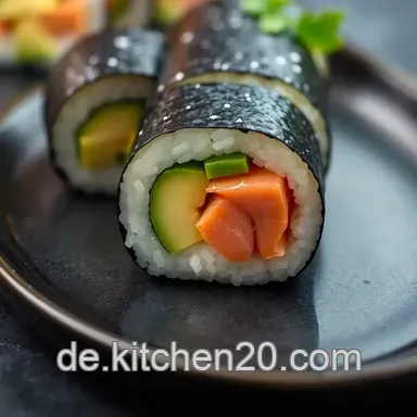 Hoso Maki &ndash; Die perfekte Sushi-Rolle f&uuml;r dein Zuhause Rezeptkarte