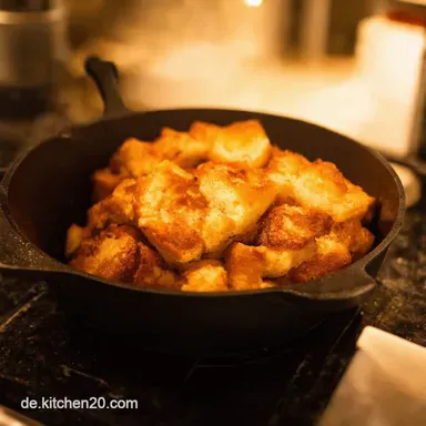 Mein einfaches Kaiserschmarrn Rezept aus der Pfanne So gehts Rezeptkarte