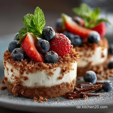 Kalorienarme Quarkküchlein Lockere Low Carb Desserts für Genießer Rezeptkarte
