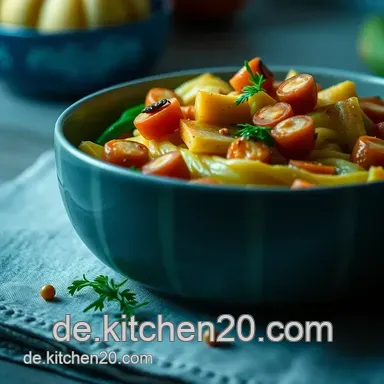 Kalorienarmer Linseneintopf mit frischem Gem&uuml;se: Einfach & Lecker Rezeptkarte