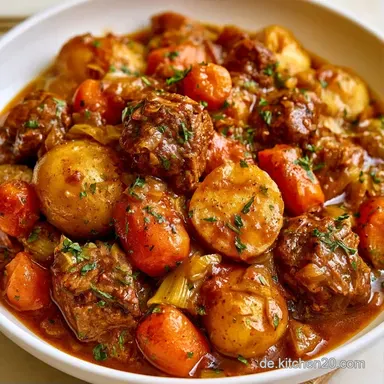Kartoffel-Fleisch-Topf im Dutch Oven Rezeptkarte
