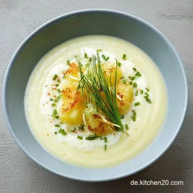 Kartoffelcremesuppe Ein Rezept Drei Varianten f&uuml;r 4 Portionen Rezeptkarte