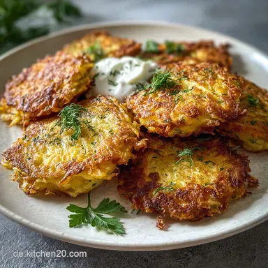 Kartoffelpuffer aus dem Backofen f&uuml;r 4 Portionen Rezeptkarte