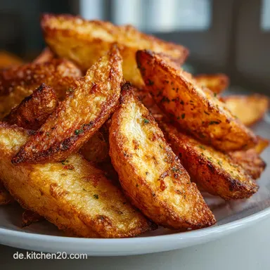 Kartoffelspalten Hei&szlig;luftfritteuse Air Fryer Rezept