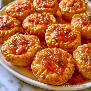 Bl&auml;tterteig Pizzen in 30 Minuten Rezeptkarte