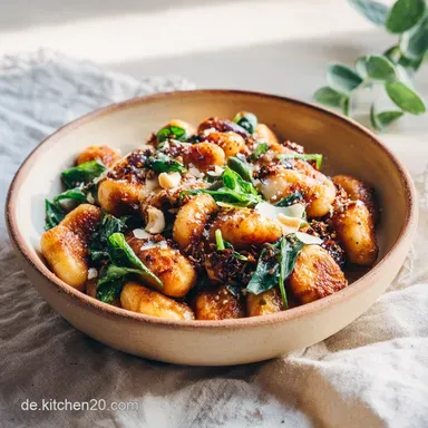 Gnocchi-Pfanne in 15 Minuten: Knusprig und Cremig mit Tomaten Rezeptkarte