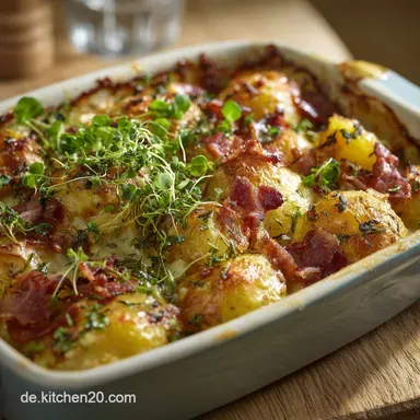 Knusprige Kartoffelherzen Bestes Rezept f&uuml;r krosse Beilagen aus dem Ofen Rezeptkarte
