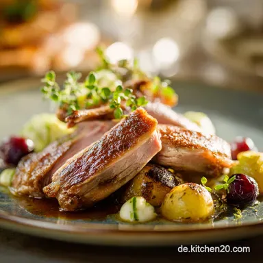 PreiselbeerH&uuml;hnchenschenkel Zartes Ofengericht mit knuspriger Haut Rezeptkarte