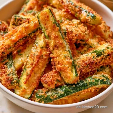 Knusprige Zucchini Airfryer mit Parmesan Rezeptkarte