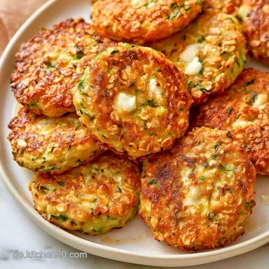 Knusprige Zucchinipuffer Airfryer Rezeptkarte