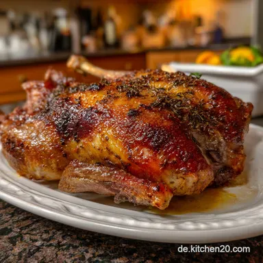 G&auml;nsebraten Rezept: Butterzart und Krachend Kross Rezeptkarte