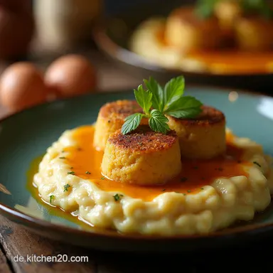 K&ouml;nigsMalaiKofta Zarte Kl&ouml;&szlig;e in Seidiger Cashewsauce Rezeptkarte