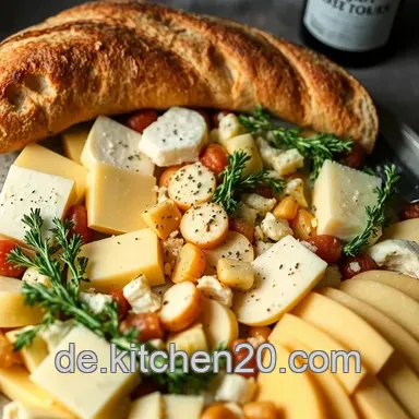 K&ouml;stliche Hartk&auml;se-Platte: Ein Genuss f&uuml;r Gesellige Abende Rezeptkarte