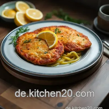 Krosses Putenschnitzel mit Zitrone und Petersilie &ndash; Einfach und Lecker! Rezeptkarte