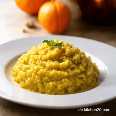 Cremiges K&uuml;rbisrisotto Mein liebstes HerbstRezept Rezeptkarte