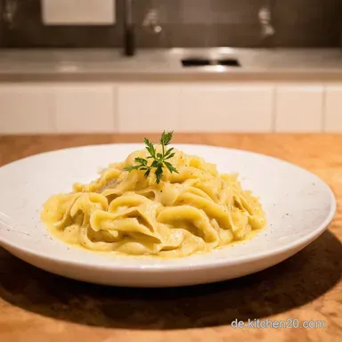 FeierabendLachsnudeln Mein ExpressRezept mit Sahneso&szlig;e Rezeptkarte