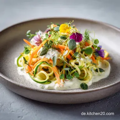 Nudelsalat mit Joghurt So&szlig;e: Das leichte Kr&auml;uter-Dressing Rezeptkarte