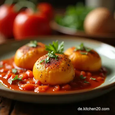 Herzhafte Gef&uuml;llte Spitzpaprika mit roten Linsen Ein Genuss Rezeptkarte
