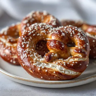 Low Carb Brezel mit Obatzter: Bake Low Carb Laugengeb&auml;ck in 45 Minutes Rezeptkarte
